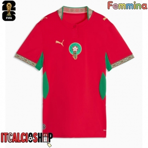 Marocco Prima Maglia Femmina Mondiali 2026 Manica Corta